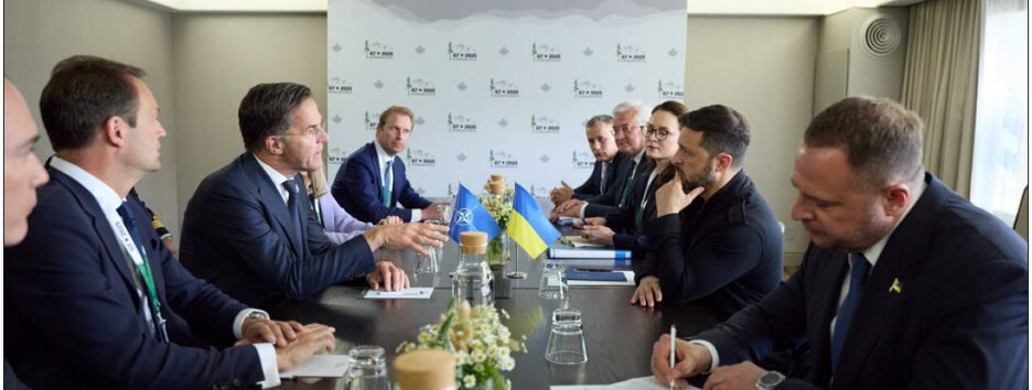 Украинская делегация во главе с Зеленским встретилась с генсеком НАТО Рютте: что обсудили